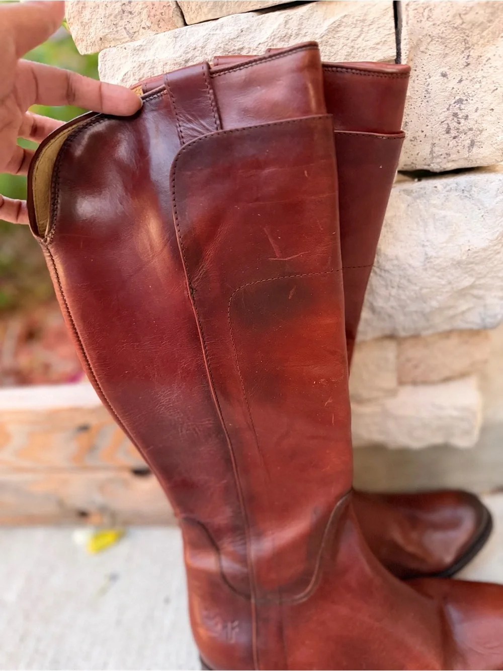 Frye Classic Tall Leather Riding Boots - Brown